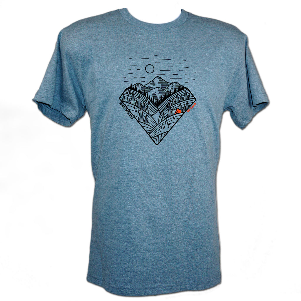 Go Camp! T-Shirt - Mens - Heather Pacific