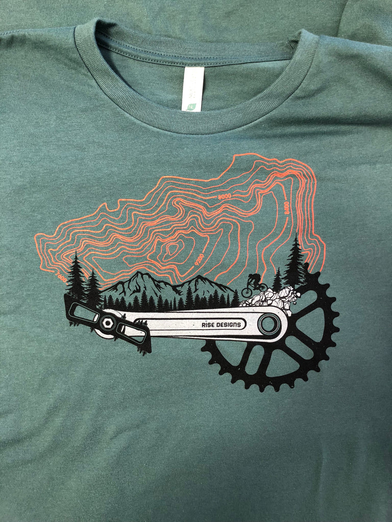 MTB Freerider T-Shirt - Mens - Pine Green