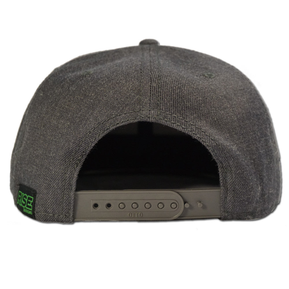 Lake Tahoe Triangle Snapback Hat - Heather Black