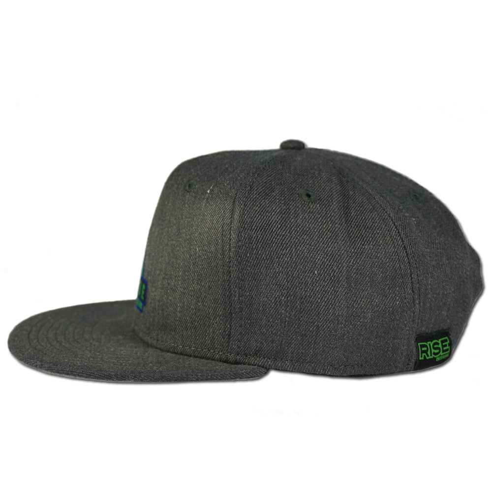 Lake Tahoe Triangle Snapback Hat - Heather Black