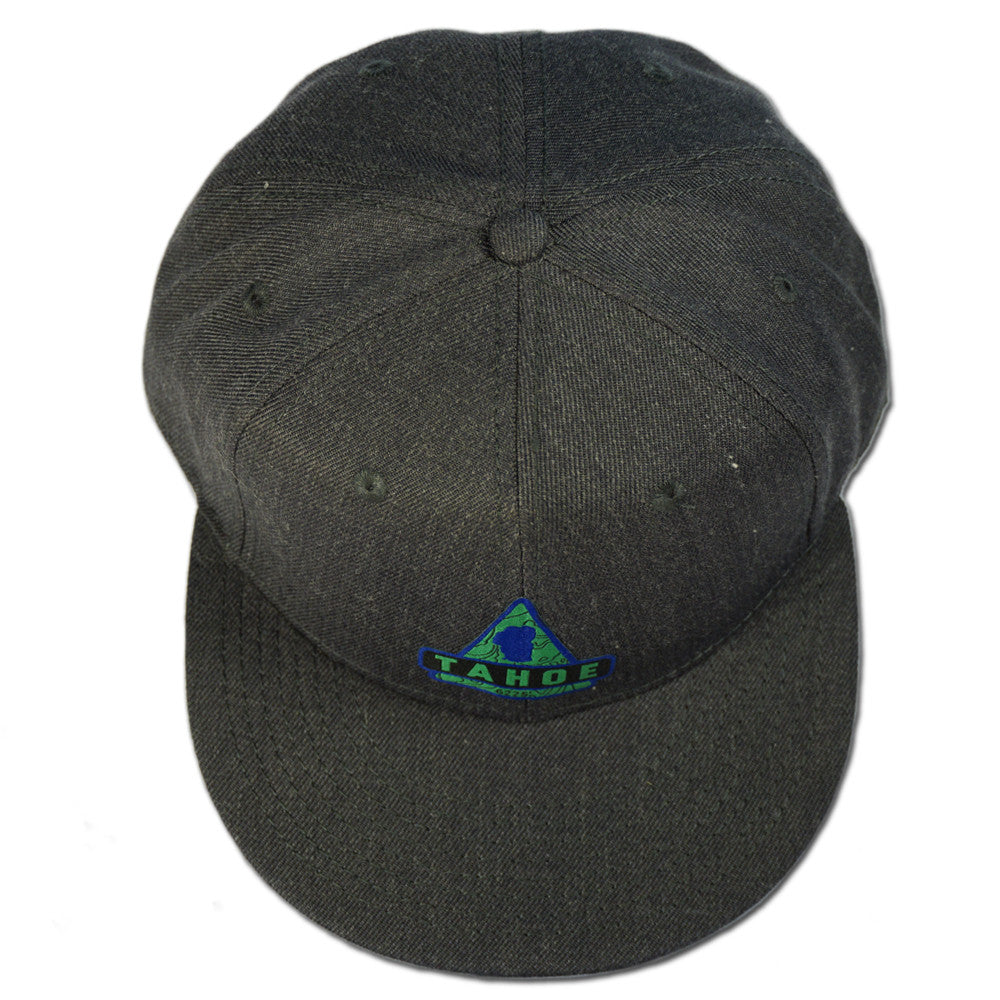 Lake Tahoe Triangle Snapback Hat - Heather Black