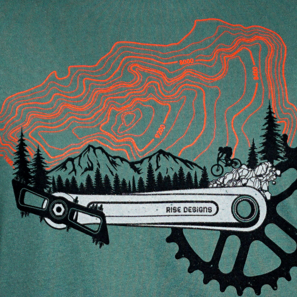 MTB Freerider T-Shirt - Mens - Pine Green