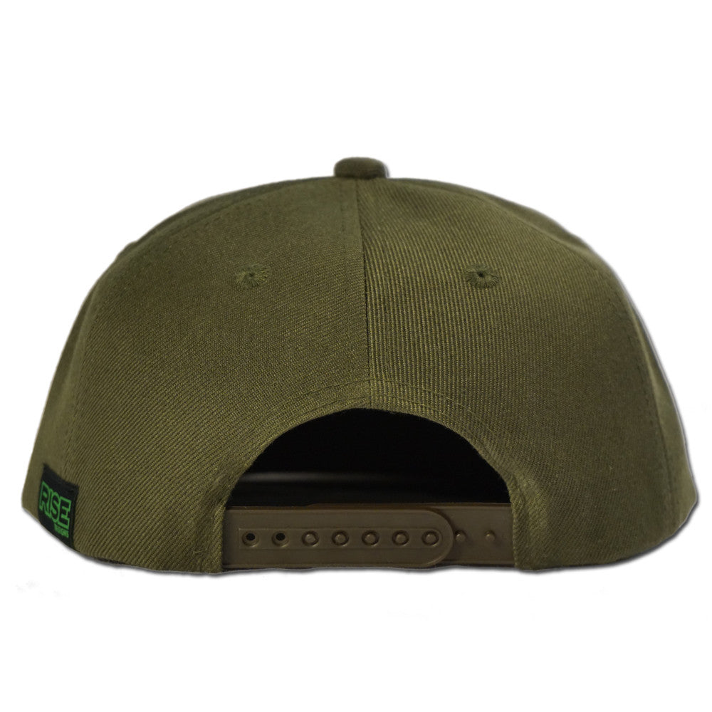 Tallac Mountain Snapback Hat - Moss Green