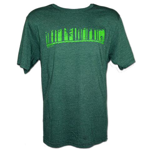 Tahoe Mountain Bike - T-Shirt - Mens - Dark Green Heather