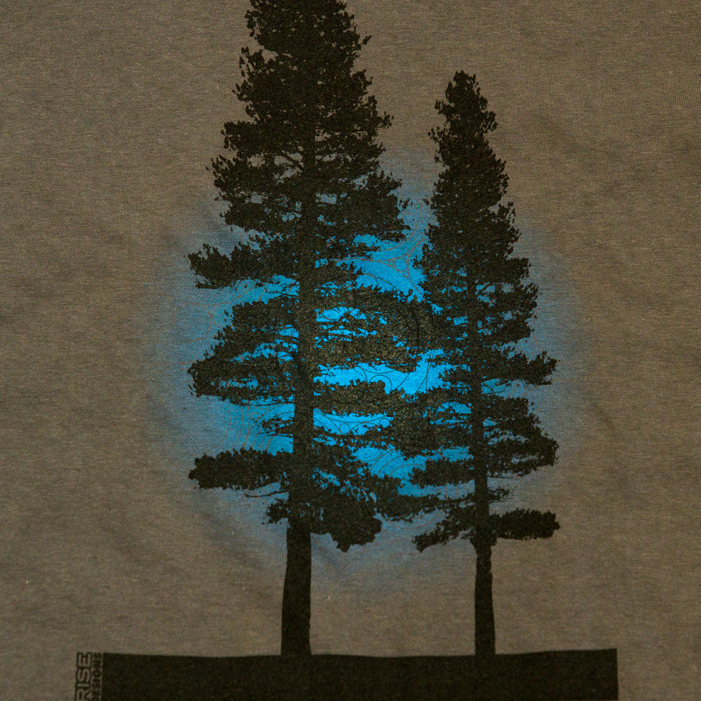 Yosemite Tree - T-Shirt - Mens - Dark Grey