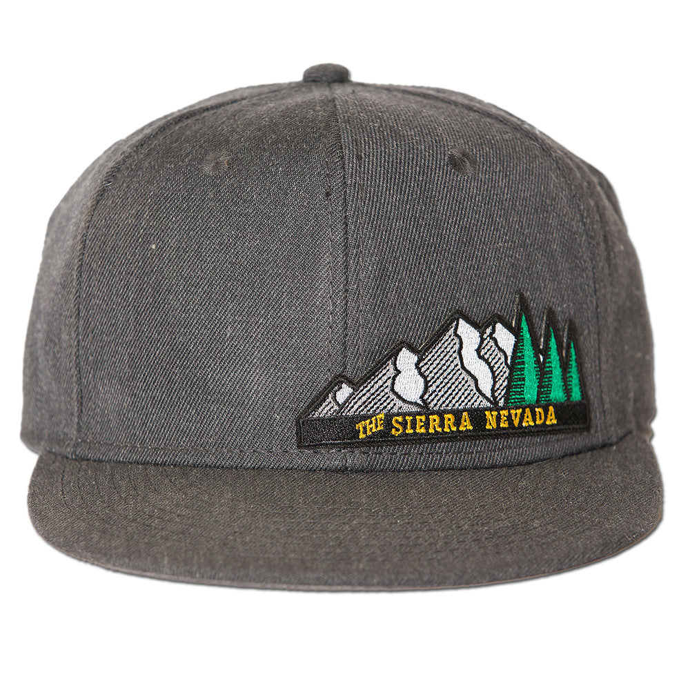 The Sierra Nevada Snapback Hat - Heather Black