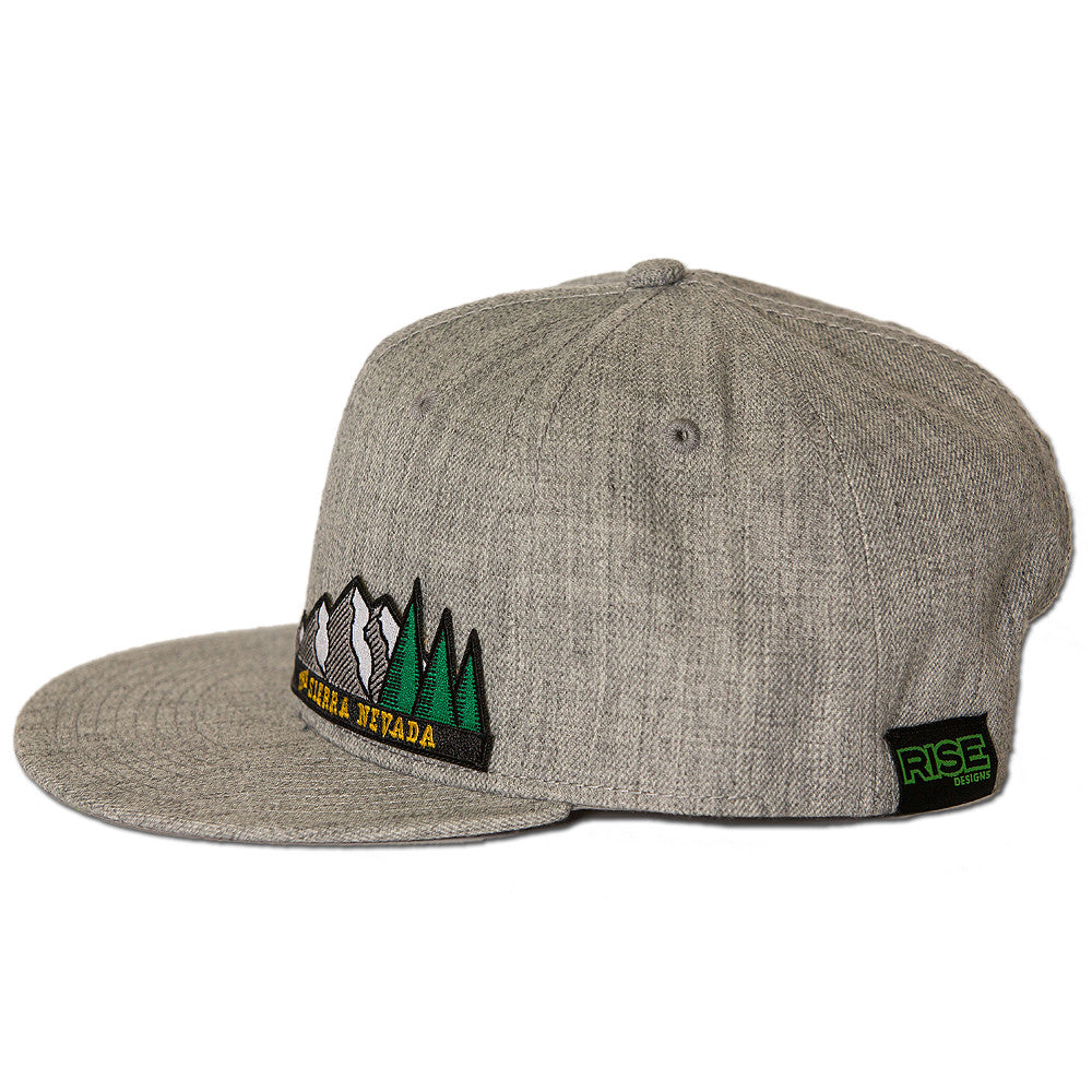 The Sierra Nevada Snapback Hat - Heather Grey
