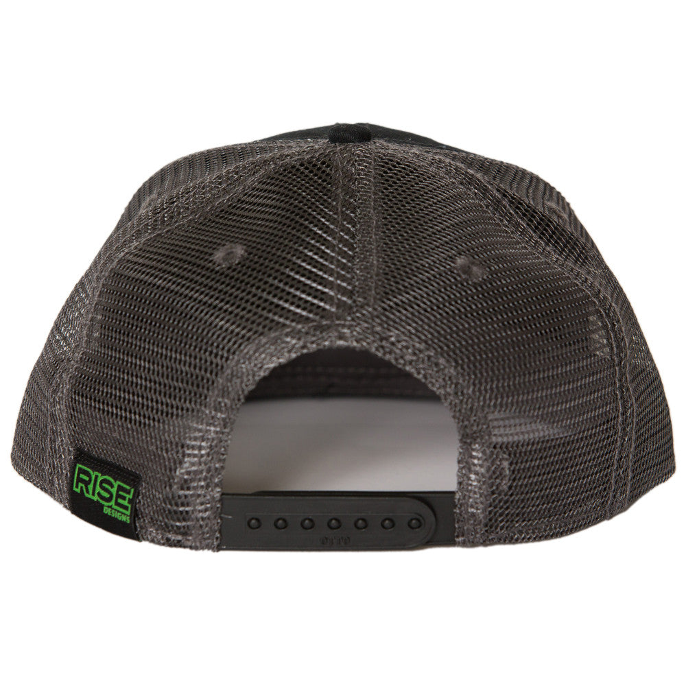 Tahoe Tree Circle Snapback Hat - Charcoal/Black