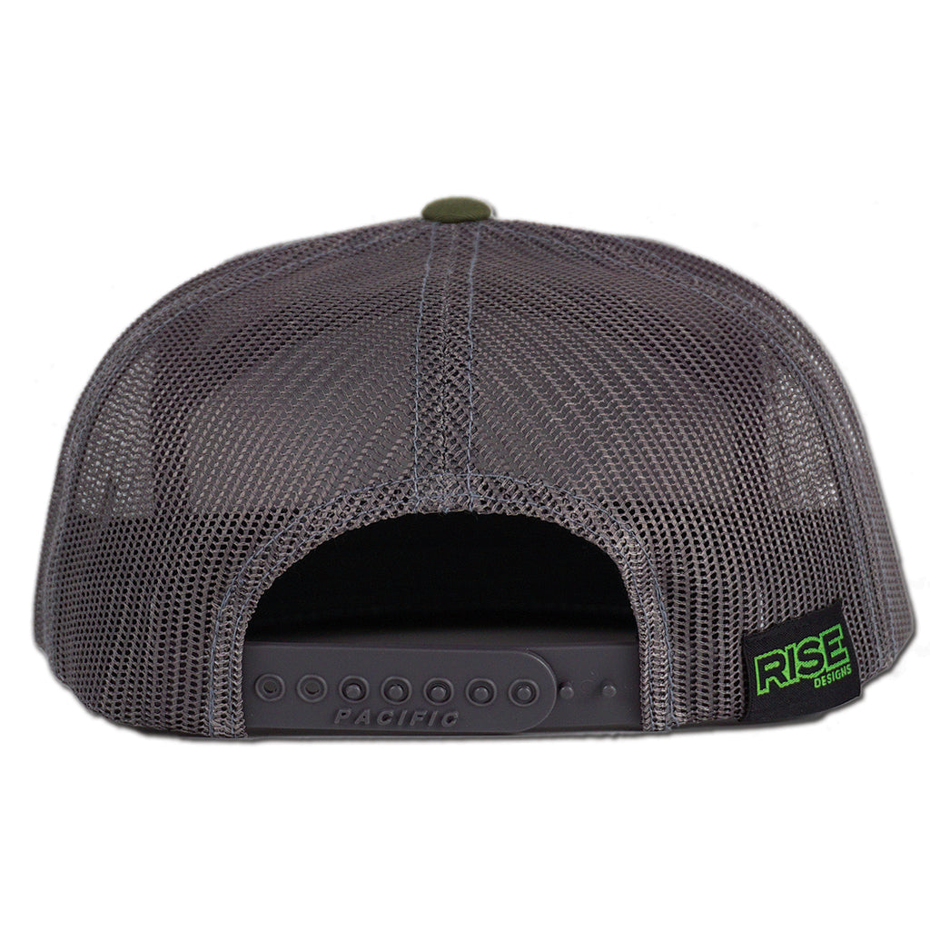 Staple 7 Snapback Hat - Heather Grey/Loden