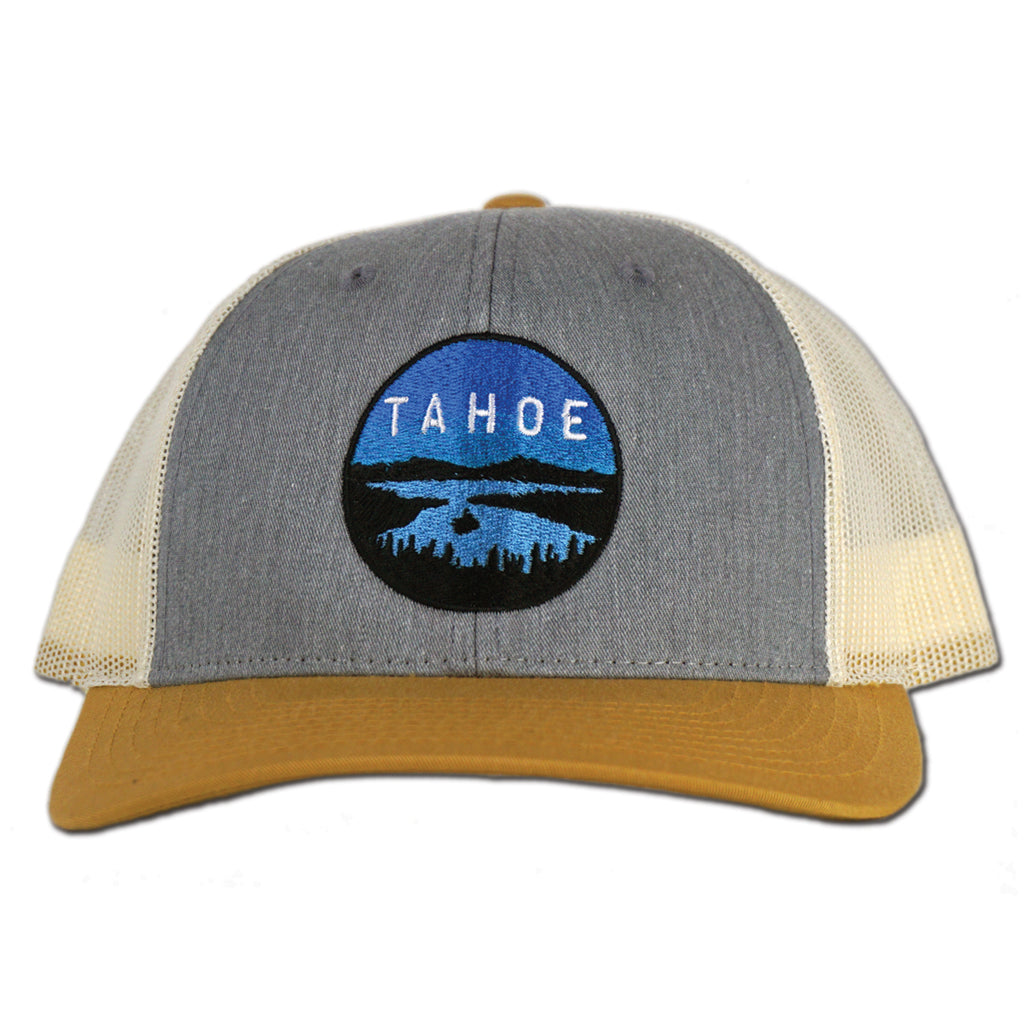 Emerald Bay Trucker Hat - Grey/Gold/Birch