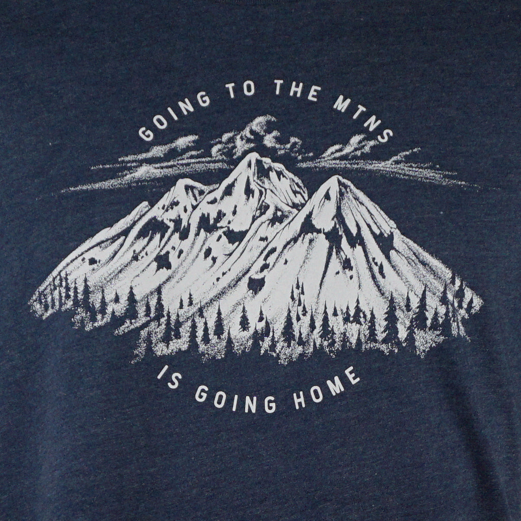 Going to the Mountains - T-Shirt - Mens - Midnight Navy