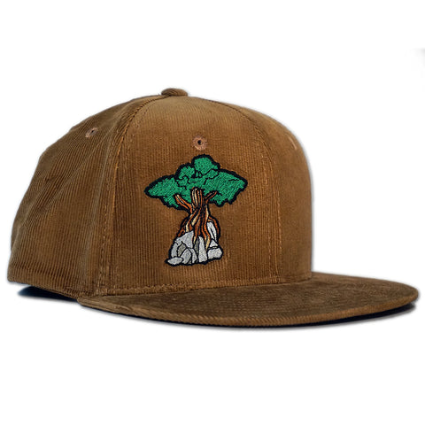 Juniper Tree Corduroy Snapback Hat - Coyote