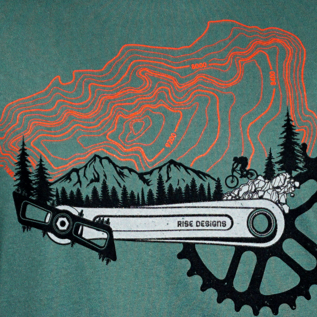 MTB Freerider T-Shirt - Mens - Pine Green