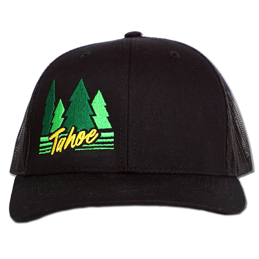 Tahoe Pines Snapback Hat - Black