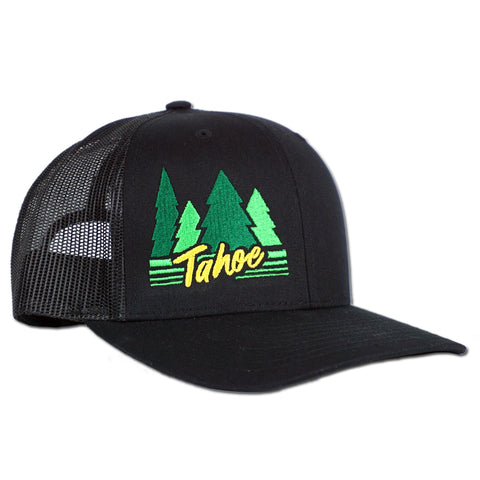 Tahoe Pines Snapback Hat - Black