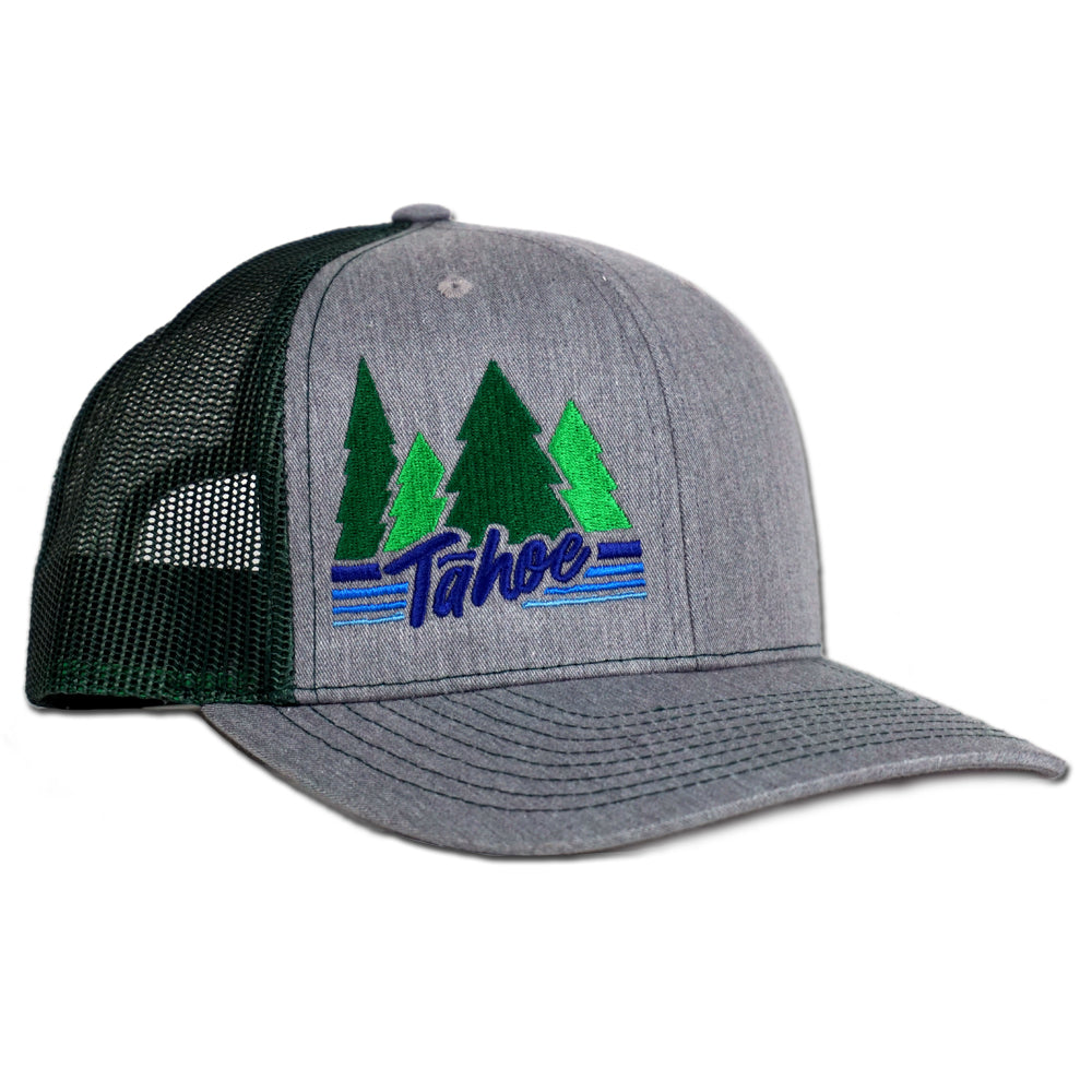 Tahoe Pines Snapback Hat - Heather Grey/Dark Green