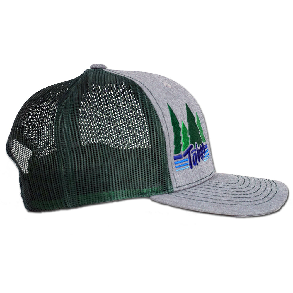 Tahoe Pines Snapback Hat - Heather Grey/Dark Green