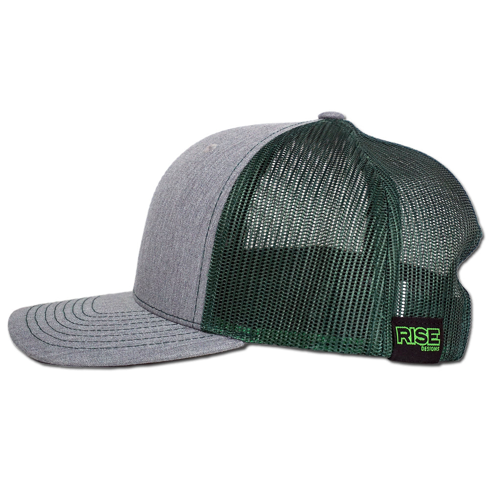 Tahoe Pines Snapback Hat - Heather Grey/Dark Green