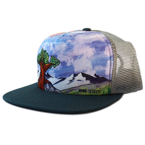 The Western Sky - Trucker Hat - Grey/Teal