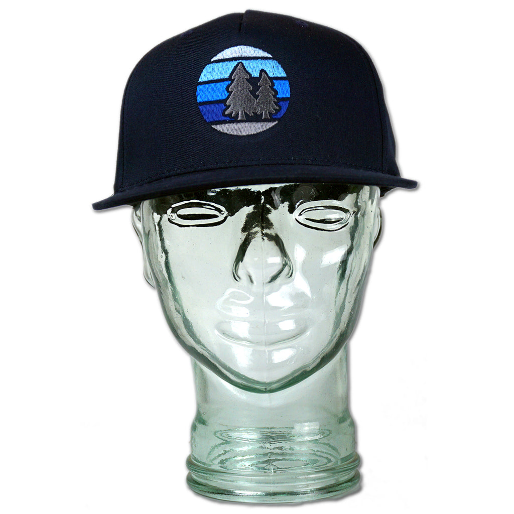 Twin Trees - Snapback Hat - Navy