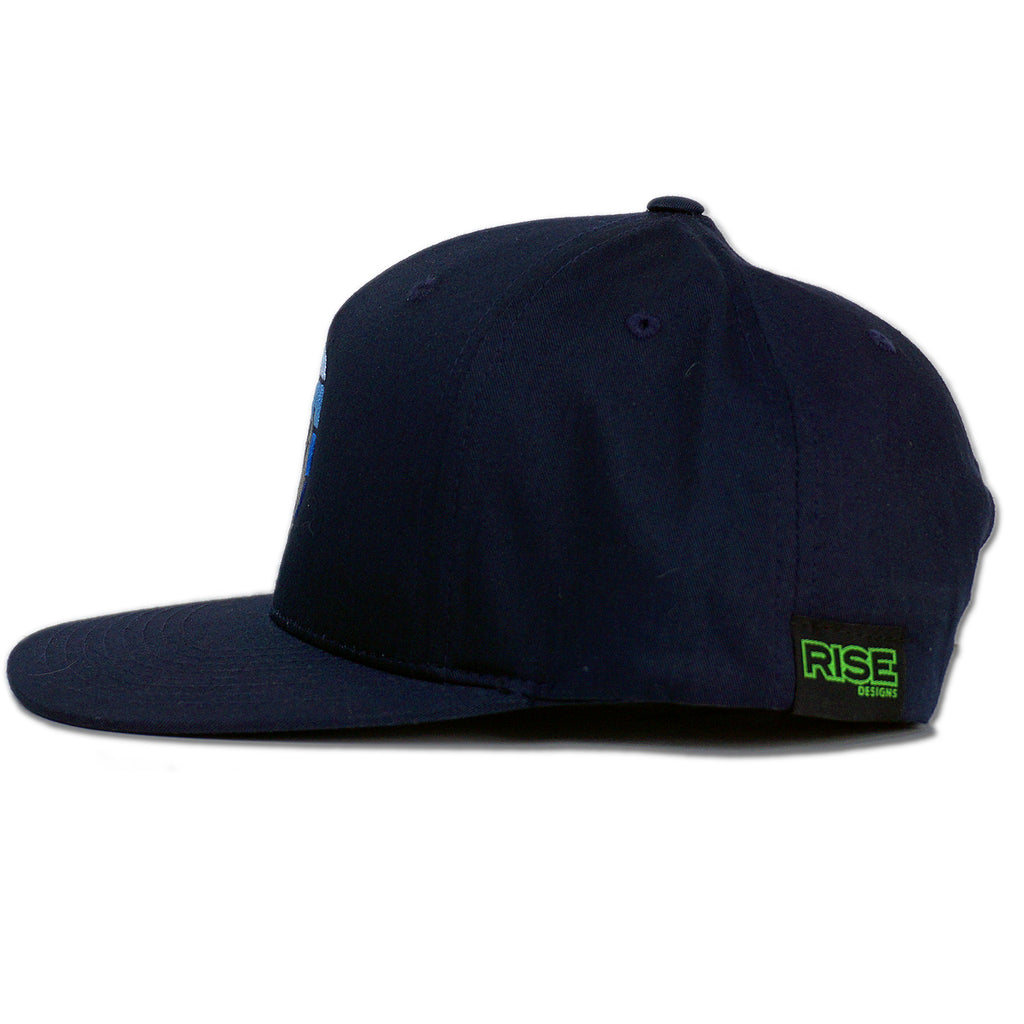Twin Trees - Snapback Hat - Navy