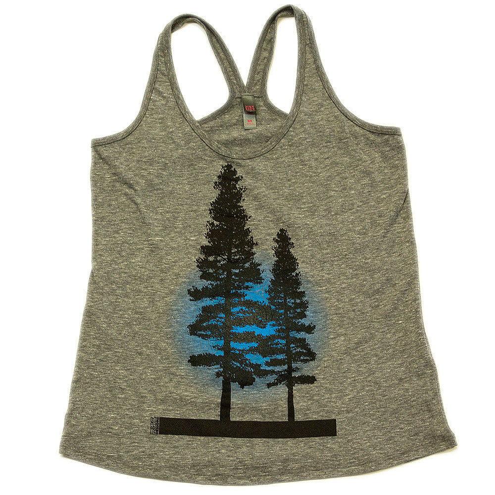 Yosemite Tree - Tank Top - Womens - Charcoal Heather