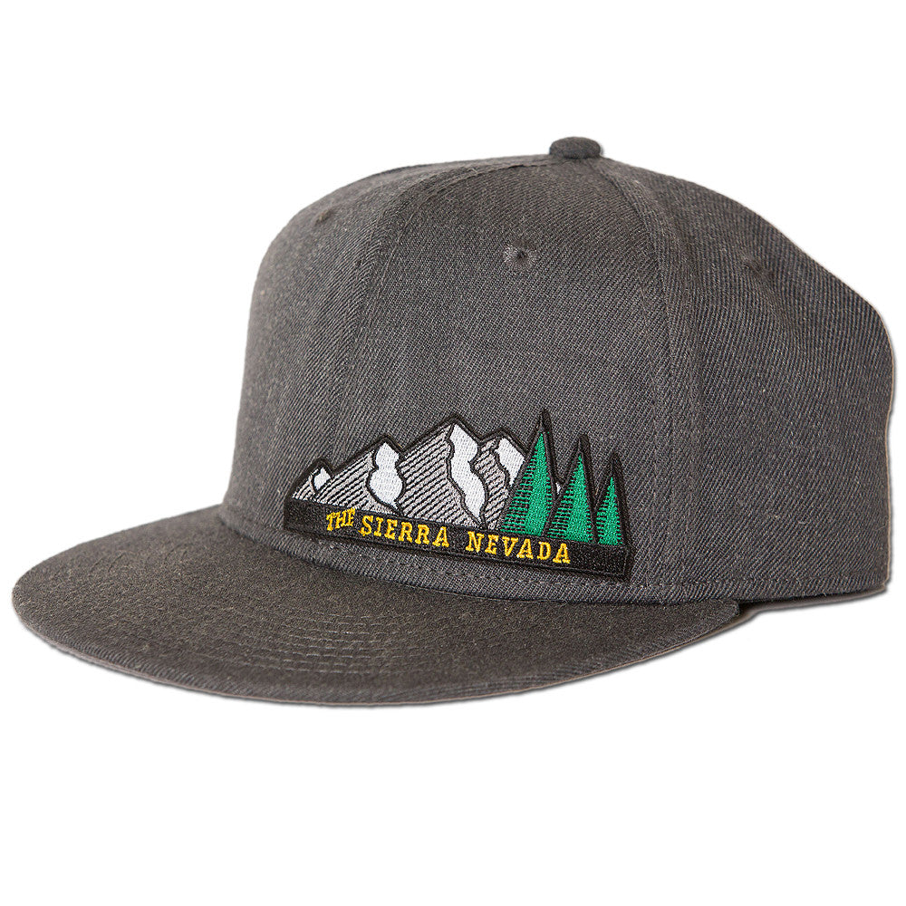 The Sierra Nevada Snapback Hat - Heather Black